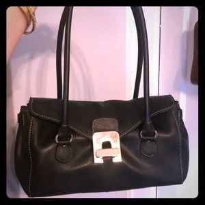 NWOT Black leather purse